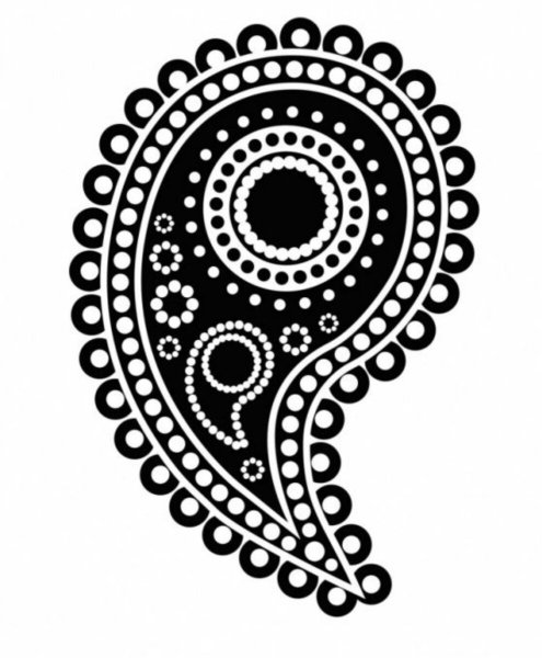 Точечная роспись трафареты