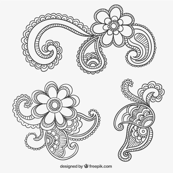 Пейсли трафарет