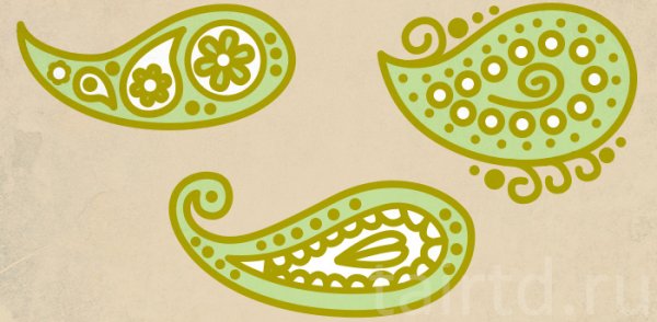 Татарский огурец орнамент