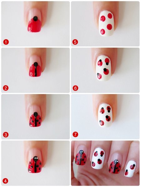 Рисунки на ногтях для начинающих
