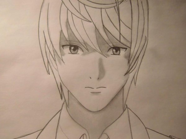 Ягами Лайт для срисовки