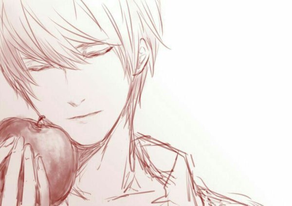 Ягами Лайт арт карандашом