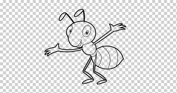 Рисунок муравей для детей карандашом поэтапно