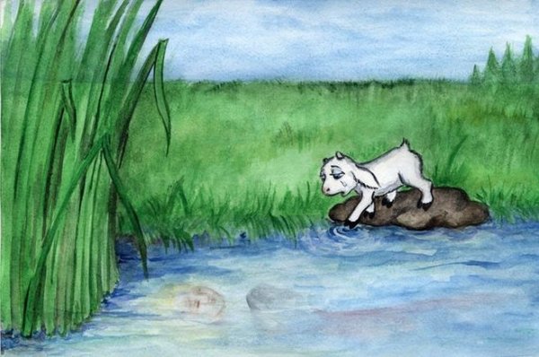 Рисунок легкий сестрица Аленушка и братец Иванушка