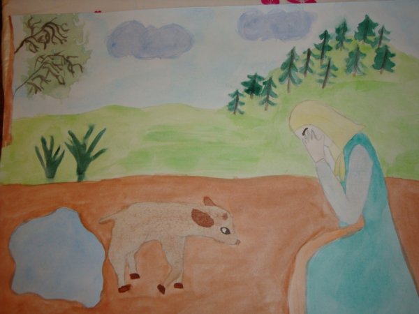 Раскраска по сказке сестрица алёнушка и братец Иванушка