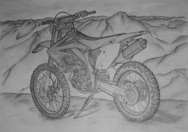 Питбайк раскраска ТТР 125