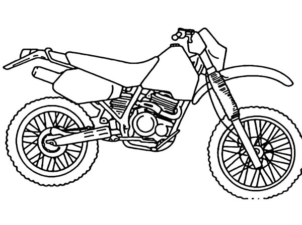 Раскраска питбайк Кайо
