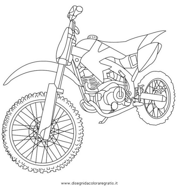 Питбайк для станта раскраска