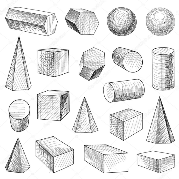 Штриховка объемных фигур