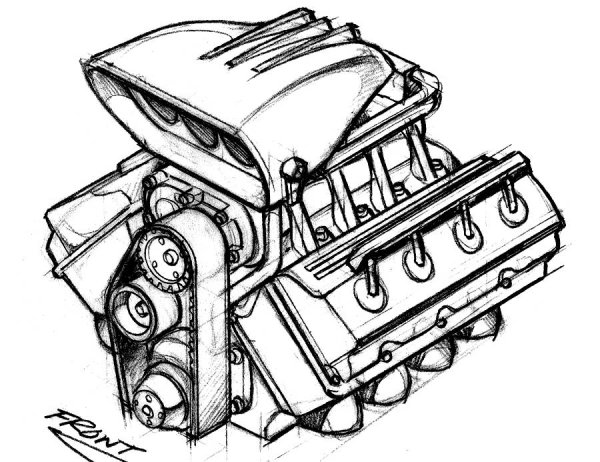 Раскраска мотор