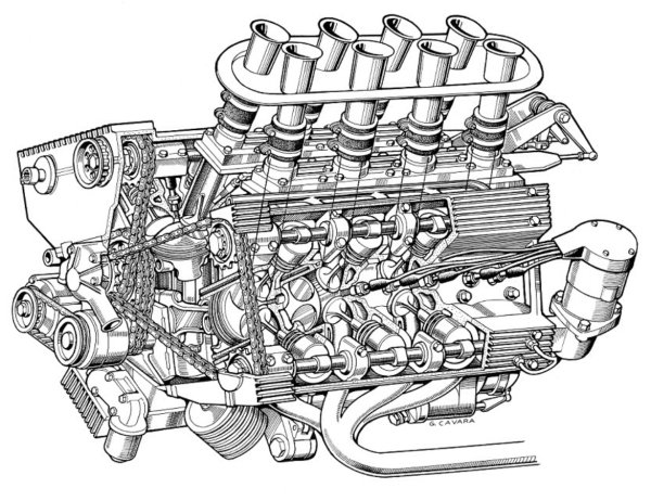 КАМАЗ-740 v8 engine Cutaway