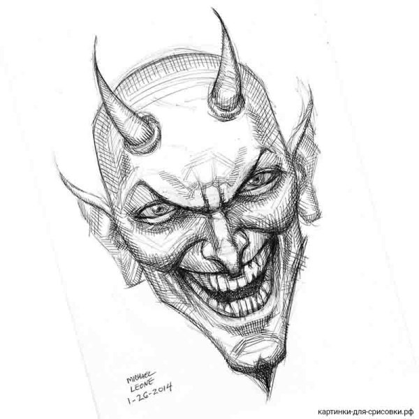 Крылья демона рисунок