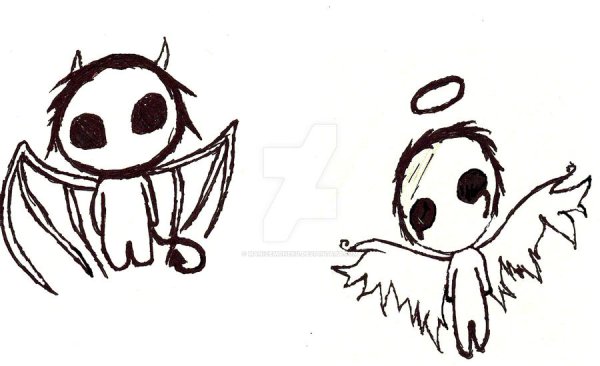 Демон рисунок