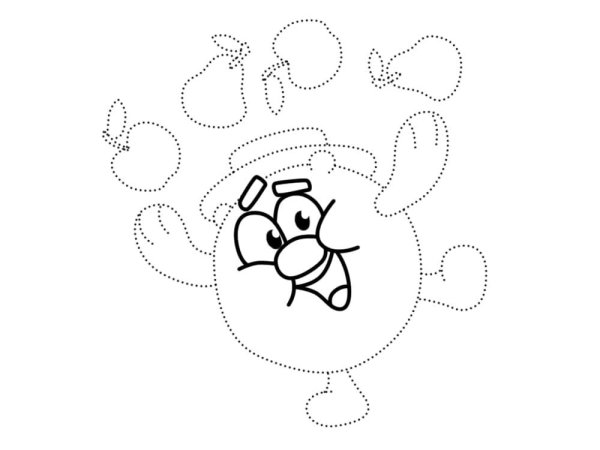 Рисование по точкам для детей