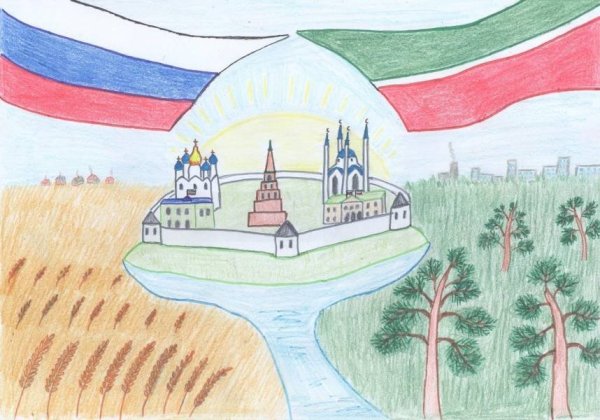 Рисунок моя Родина