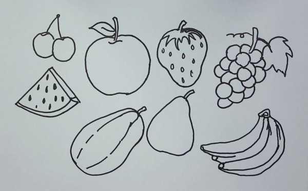 Рисование овощей пошагово