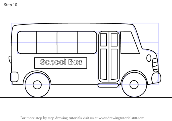 Рисование автобус