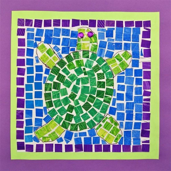 Мозаики из бумаги для детей