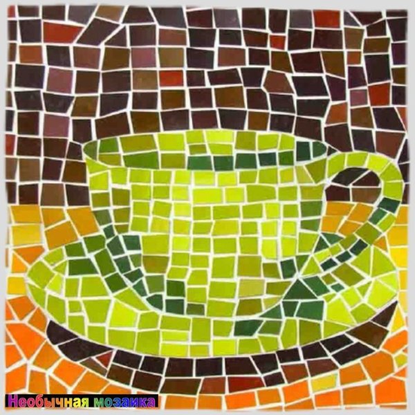 Мозаика из цветной бумаги