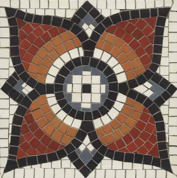 Орнамент из мозаики квадратной