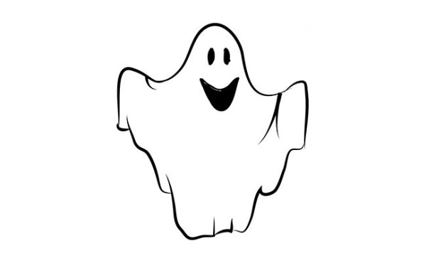 Призрак раскраска страшная