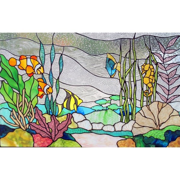 Аквариум витраж Тиффани