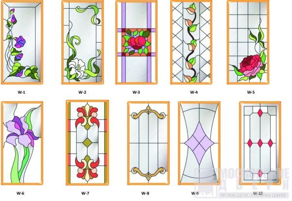 Простые витражные стекла