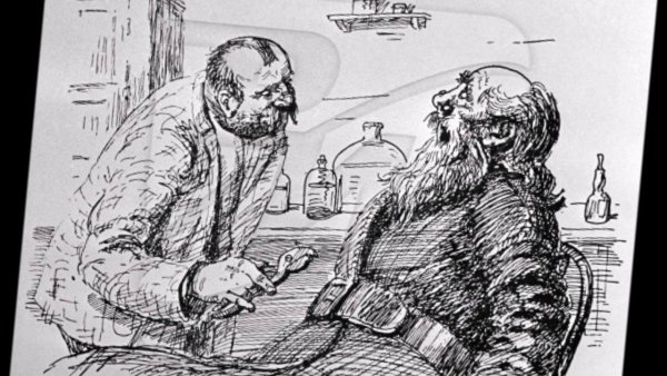 Иллюстрации к рассказам а.п Чехова толстый и тонкий