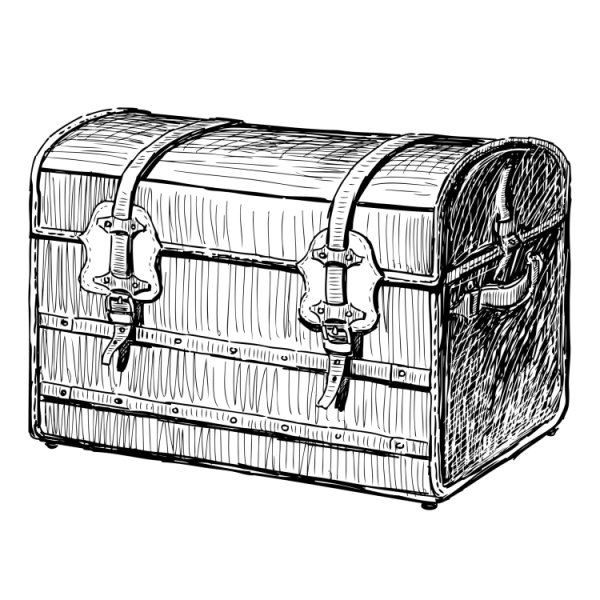 Сундук раскраска