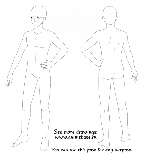 Референс поз мужчины в полный рост
