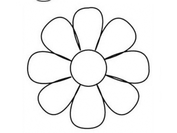 Цветы. Раскраска для малышей