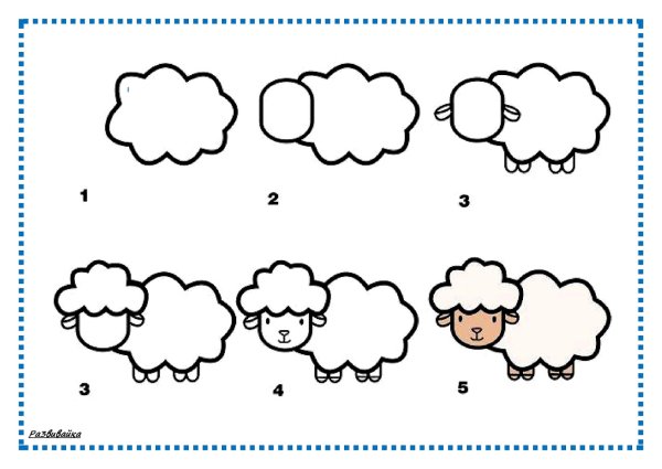 Как рисовать барана