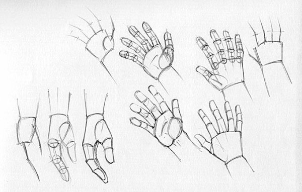 Рука нарисованная тянется