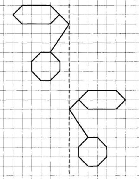 Симметрия задания для детей
