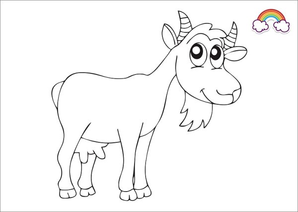 Козел карандашом