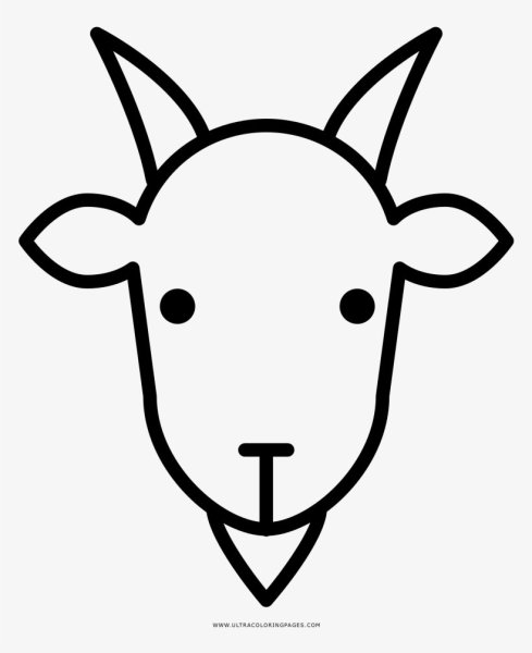 Коза рисунок легкий