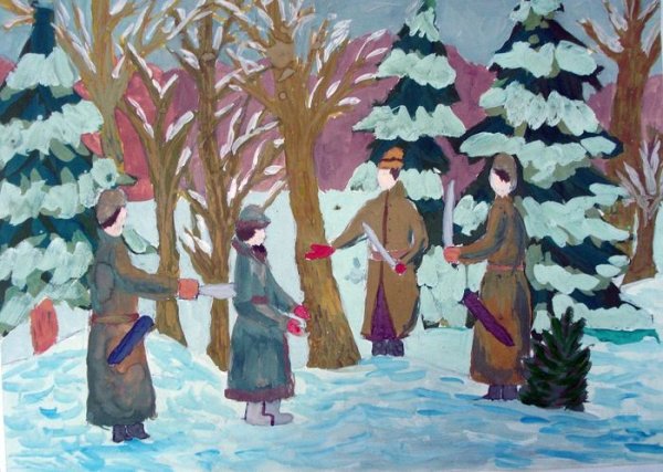 Рисунок к опере Иван Сусанин