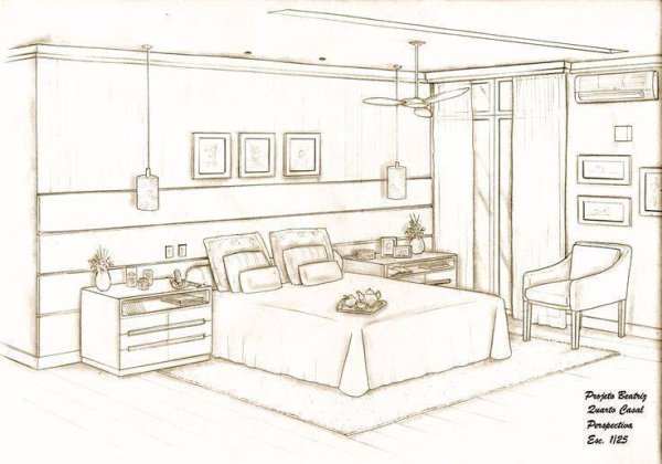 Эскиз интерьера