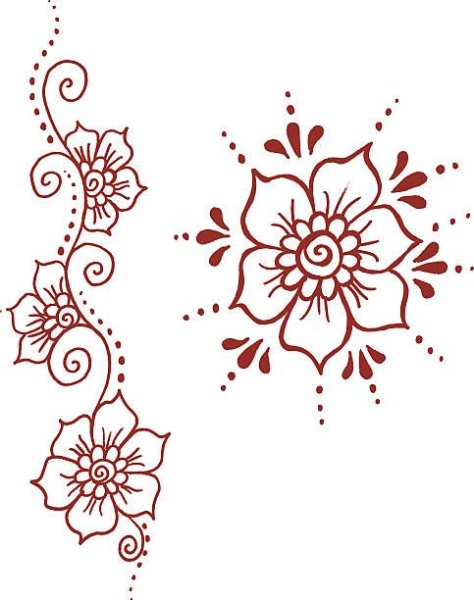 Трафарет для мехенди