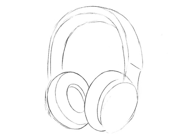 Наушники карандашом