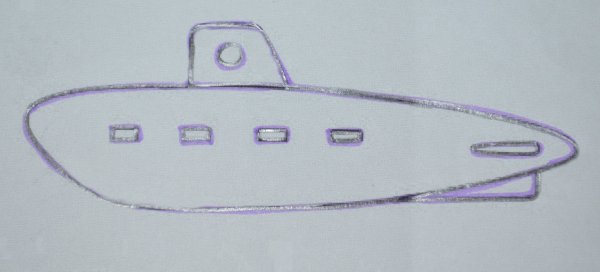 Рисование подводной лодки в старшей группе