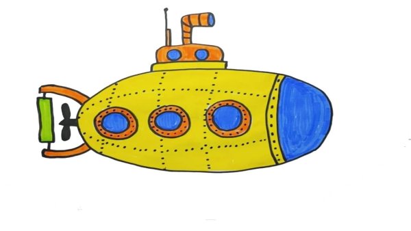 Подводная лодка рисунок
