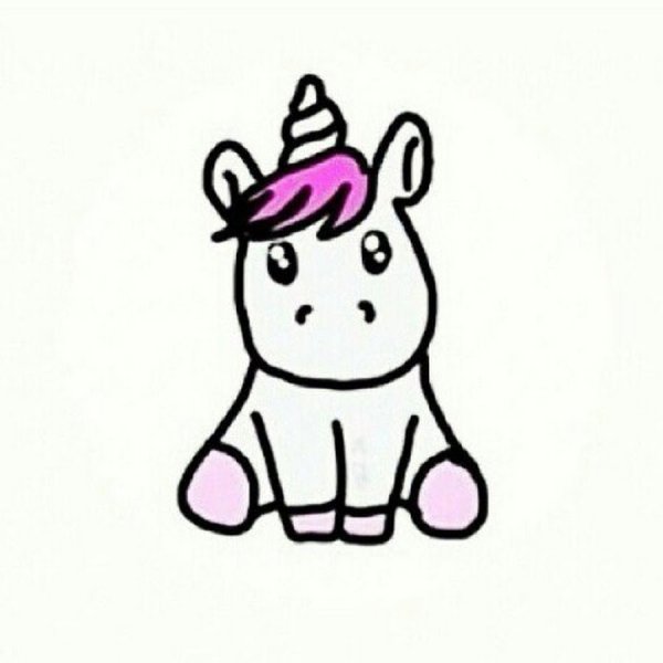 Единорог для рисования лёгкий