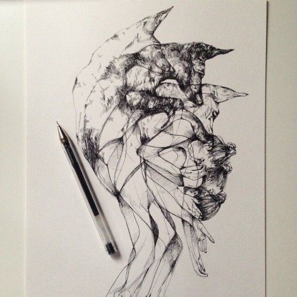 Альфред баш рисунки