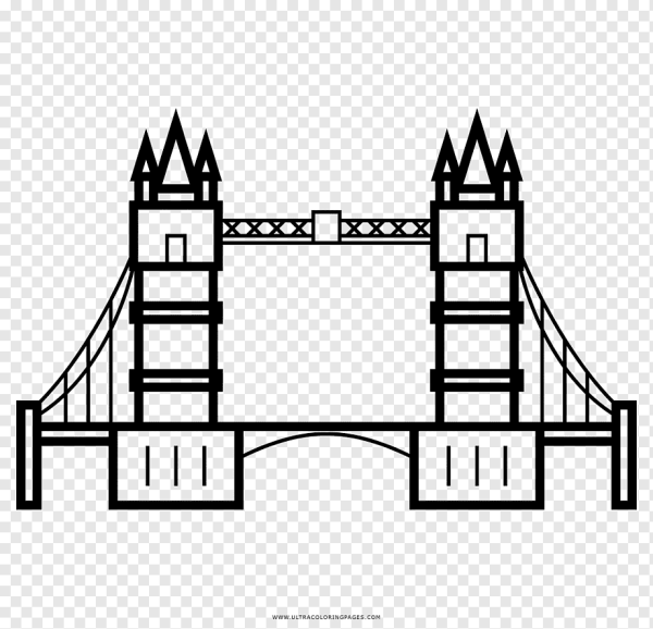 Мостик раскраска