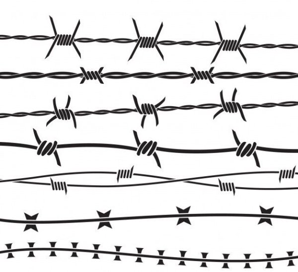 Колючая проволока вектор