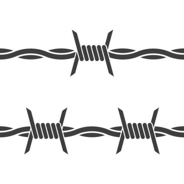 Колючая проволока рисунок