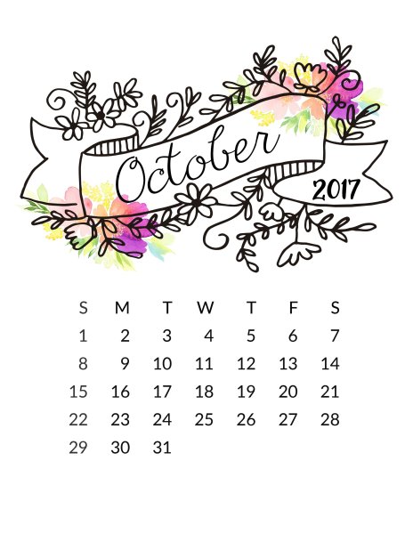 Календарик для ежедневника