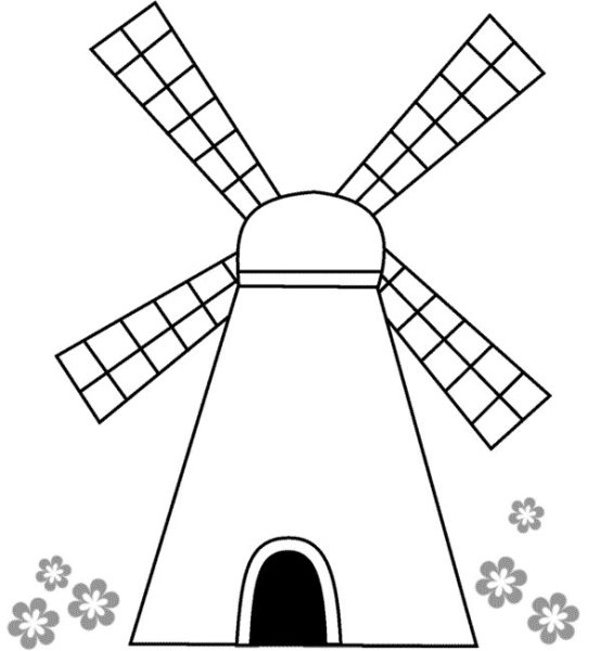 Мельница карандашом