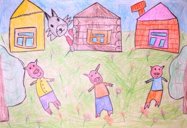 Три поросенка раскраска Ниф Ниф